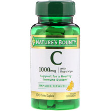 Nature's Bounty, Vitamin C mit Hagebutten, 1.000 mg, 100 Überzogene Kapseln