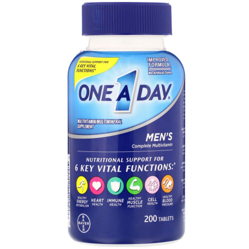 One-A-Day, Multivitamine Complète pour Hommes, 200 Comprimés