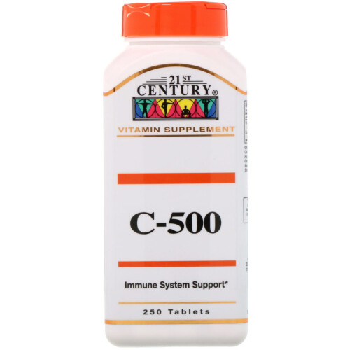 21st Century, Vitamine C, 500 mg, 250 Comprimés