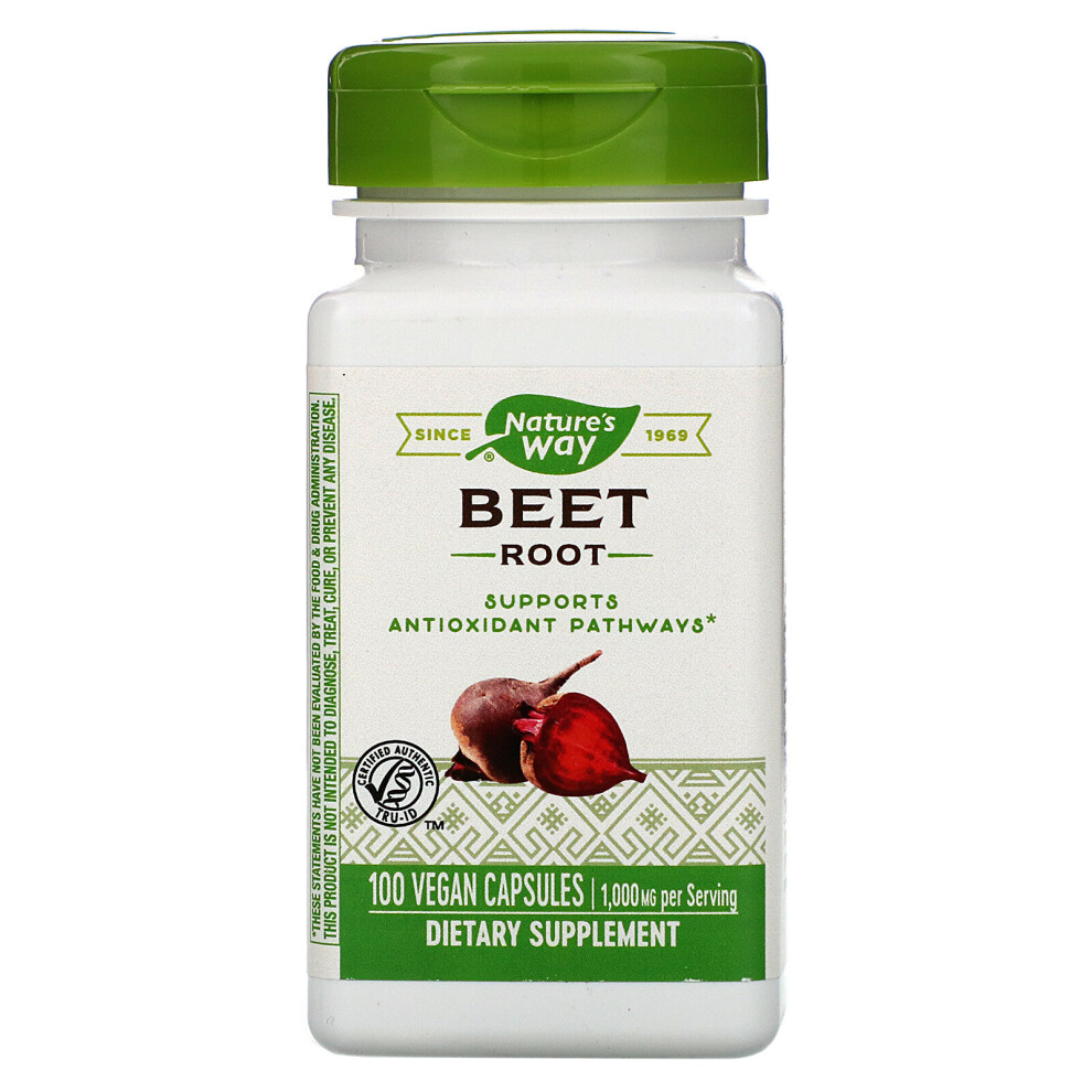 Nature's Way , Beet Root, 1,000 Mg, 100 Vegan Capsules
