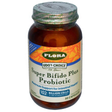 Flora, Probiotique Super Bifido Plus, 102 Milliards de Cellules, 30 Gélules
