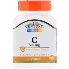 21st Century, Vitamine C, 500 mg, 110 Comprimés