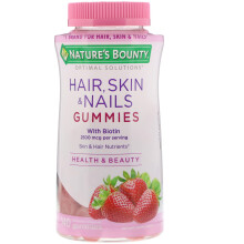 Nature's Bounty, Haare, Haut & Nägel Gummis, Erdbeere, 140 Gummis