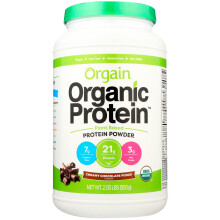 Orgain, Poudre de Protéine Biologique, à Base de Plantes, Chocolat Fondant Crémeux, 2,03 lb (920 g)
