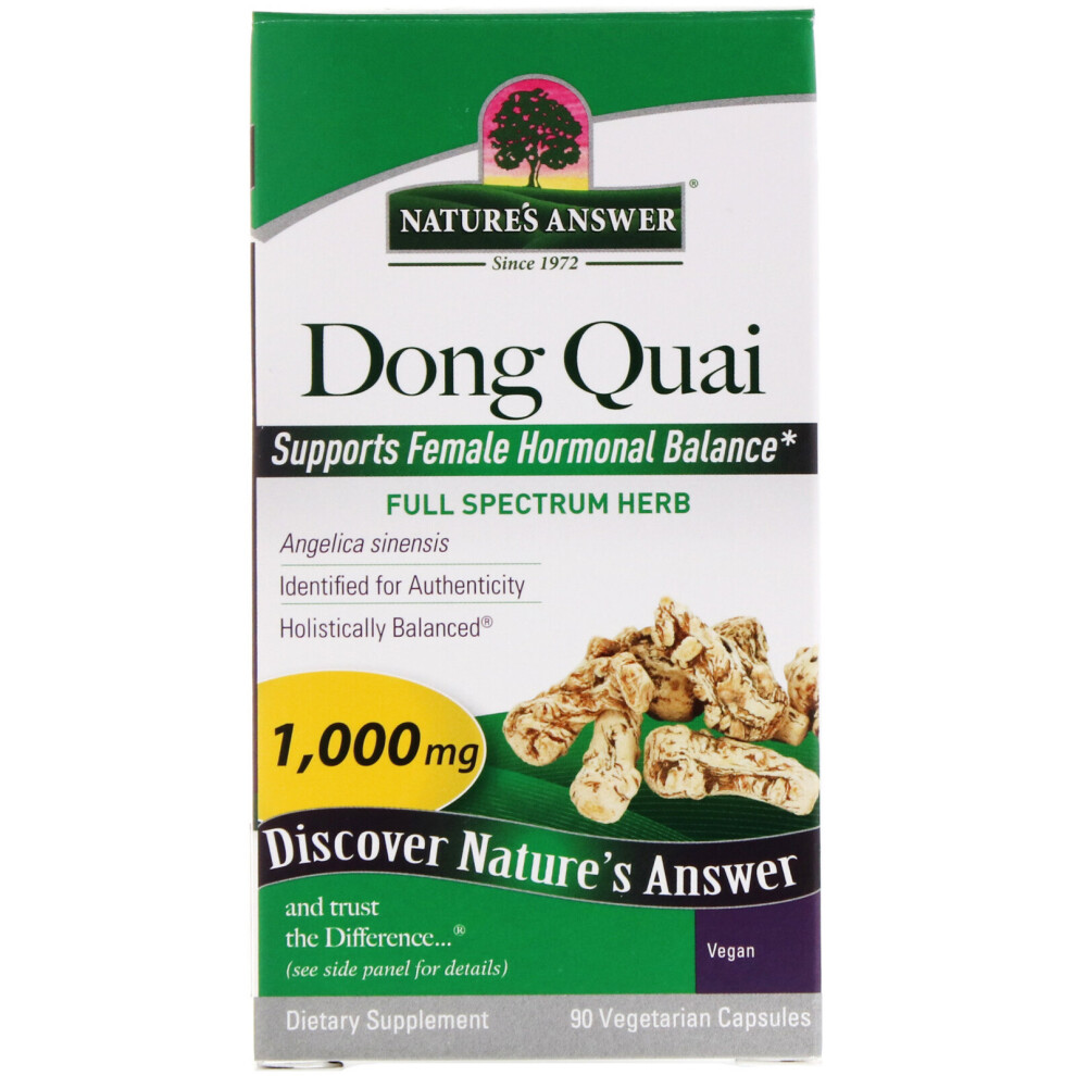 Nature's Answer , Dong Quai, 1,000 Mg, 90 Vegetarian Capsules