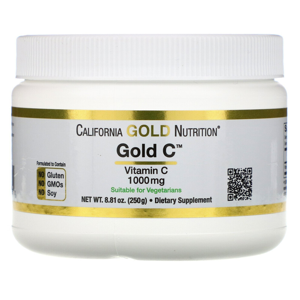 California Gold Nutrition, Gold C Powder, 8.81 Oz (250 g)