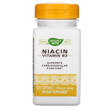 Nature's Way, Niacin, 100 mg, 100 Kapseln