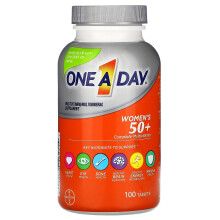 One-A-Day, Frauen 50+, Komplettes Multivitamin, 100 Tabletten