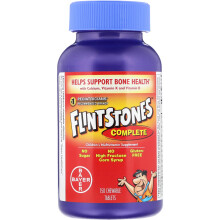 Flintstones, Complet avec Calcium et Vitamine D, 150 Comprimés à Croquer