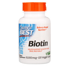 Doctor's Best, Biotin, 10.000 mcg, 120 Veggie-Kapseln