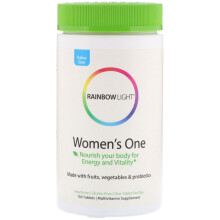 Rainbow Light, Hochdosiertes Frauen Ein-Tages-Multivitamin, 150 Vegetarische Tabletten