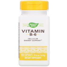 Nature's Way, Vitamin B-6, 50 mg, 100 Kapseln