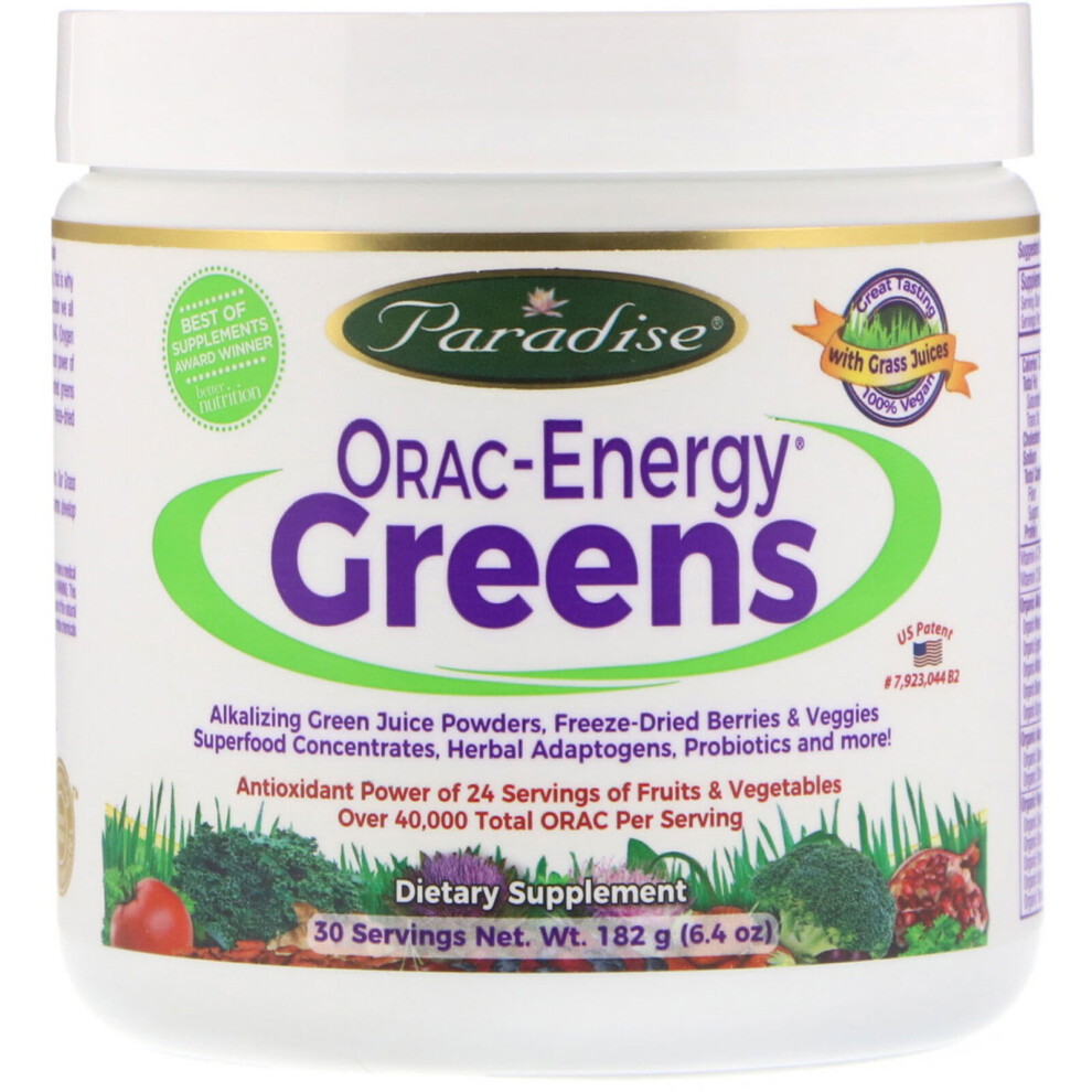 Paradise Herbs , Orac-Energy Greens, 6.4 Oz (182 G)