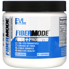 EVLution Nutrition, FiberMode, Fibres + Probiotiques, Non Aromatisé, 6,98 oz (198 g)