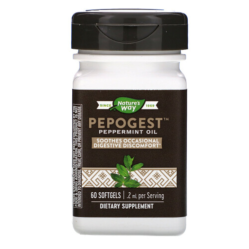 Nature's Way, Pepogest, Pfefferminzöl, 0,2 mg, 60 Softgels