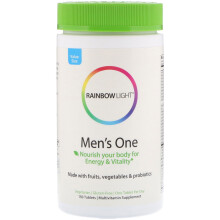 Rainbow Light, Men's One Daily Multivitamin, Hochwirksam, 150 Vegetarische Tabletten