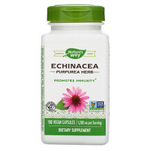 Nature's Way, Echinacea Purpurea Kraut, 1.200 mg, 180 Vegane Kapseln (400 mg pro Kapsel)