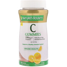 Nature's Bounty, Vitamin C Gummis, Orangengeschmack, 250 mg, 80 Gummis (125 mg pro Gummibärchen)