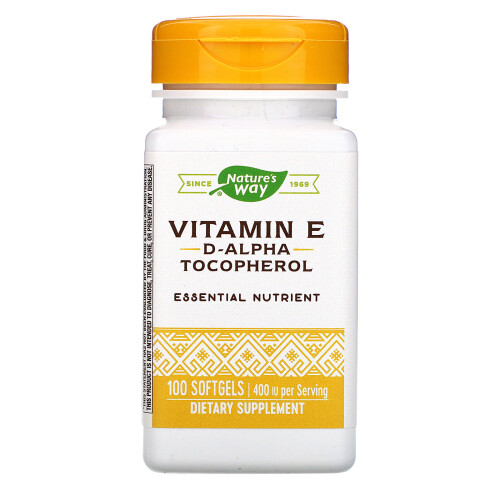 Nature's Way, Vitamin E, 400 IU, 100 Softgels