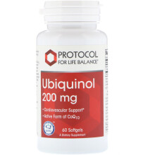 Protocol for Life Balance, Ubiquinol, 200 mg, 60 Weichkapseln