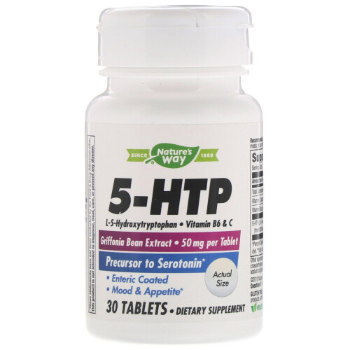Nature's Way, 5-HTP, 100 mg, 30 Tabletten (50 mg pro Tablette)