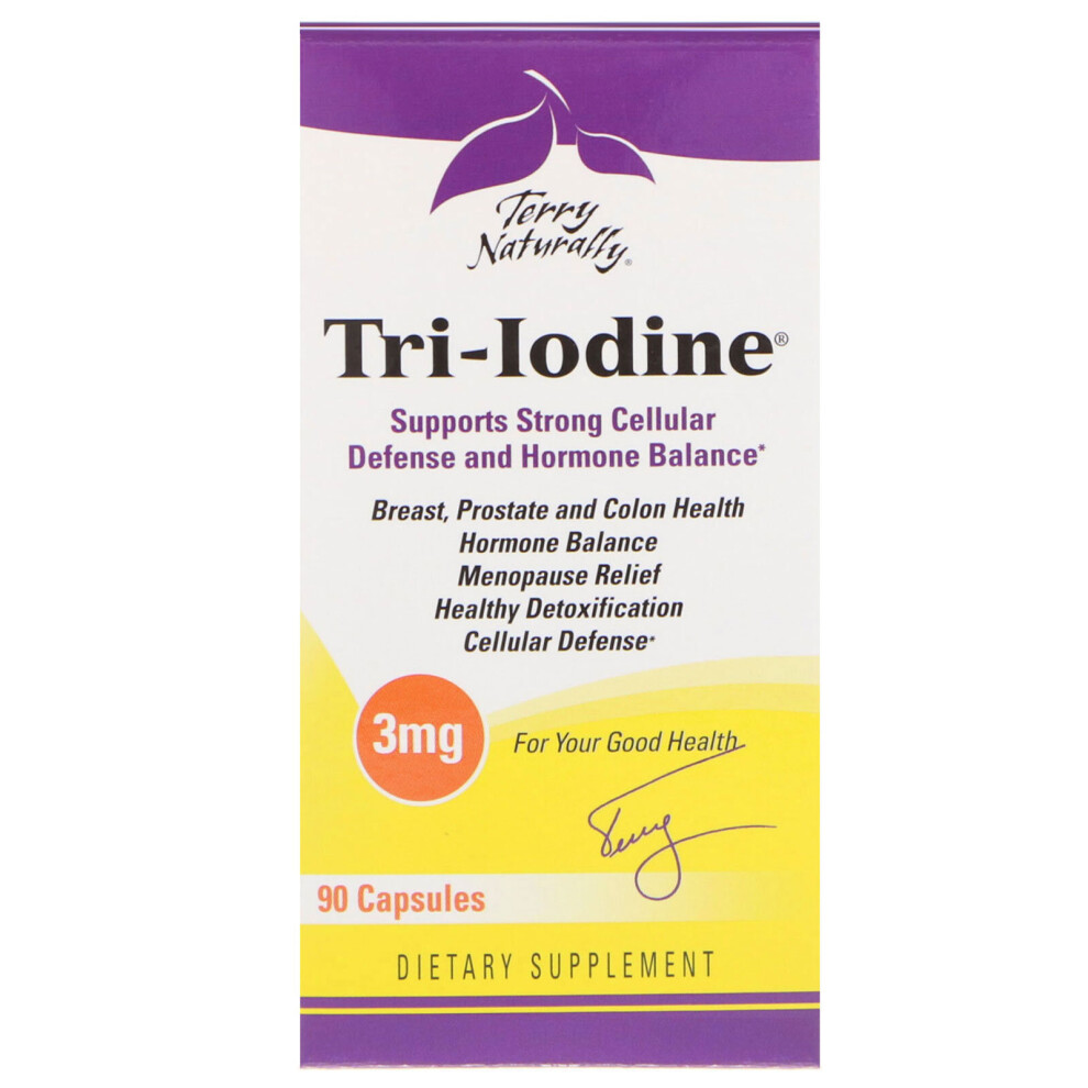 Terry Naturally , Tri-Iodine, 3 Mg, 90 Capsules