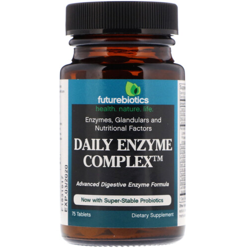 Futurebiotics, Täglicher Enzymkomplex, 75 Tabletten