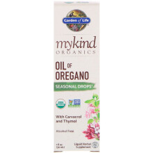Garden of Life, Organics, Oregano-Öl, Saisonale Tropfen, Alkoholfrei, 1 fl oz (30 ml)