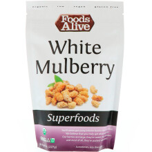 Foods Alive, Bio Weiße Maulbeeren, Getrocknet, 8 Unzen (227 g)
