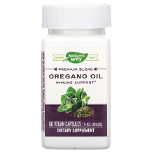 Nature's Way, Huile d'Origan, Mélange Premium, 60 Capsules Végétaliennes