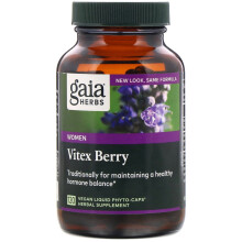 Gaia Herbs, Mönchspfeffer-Beere für Frauen, 120 vegane flüssige Phyto-Kapseln