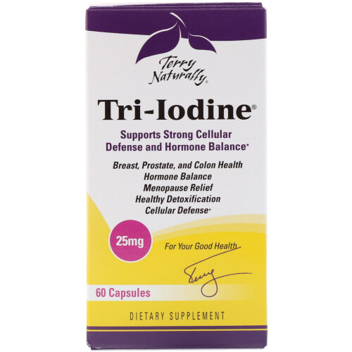 Terry Naturally, Tri-Jod, 25 mg, 60 Kapseln