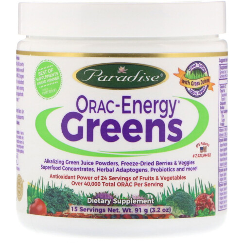 Paradise Herbs, ORAC EnergyÆ Greens, 3,2 oz (91 g)