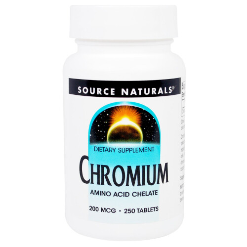 Source Naturals, Chromium, 200 mcg, 250 Tablets