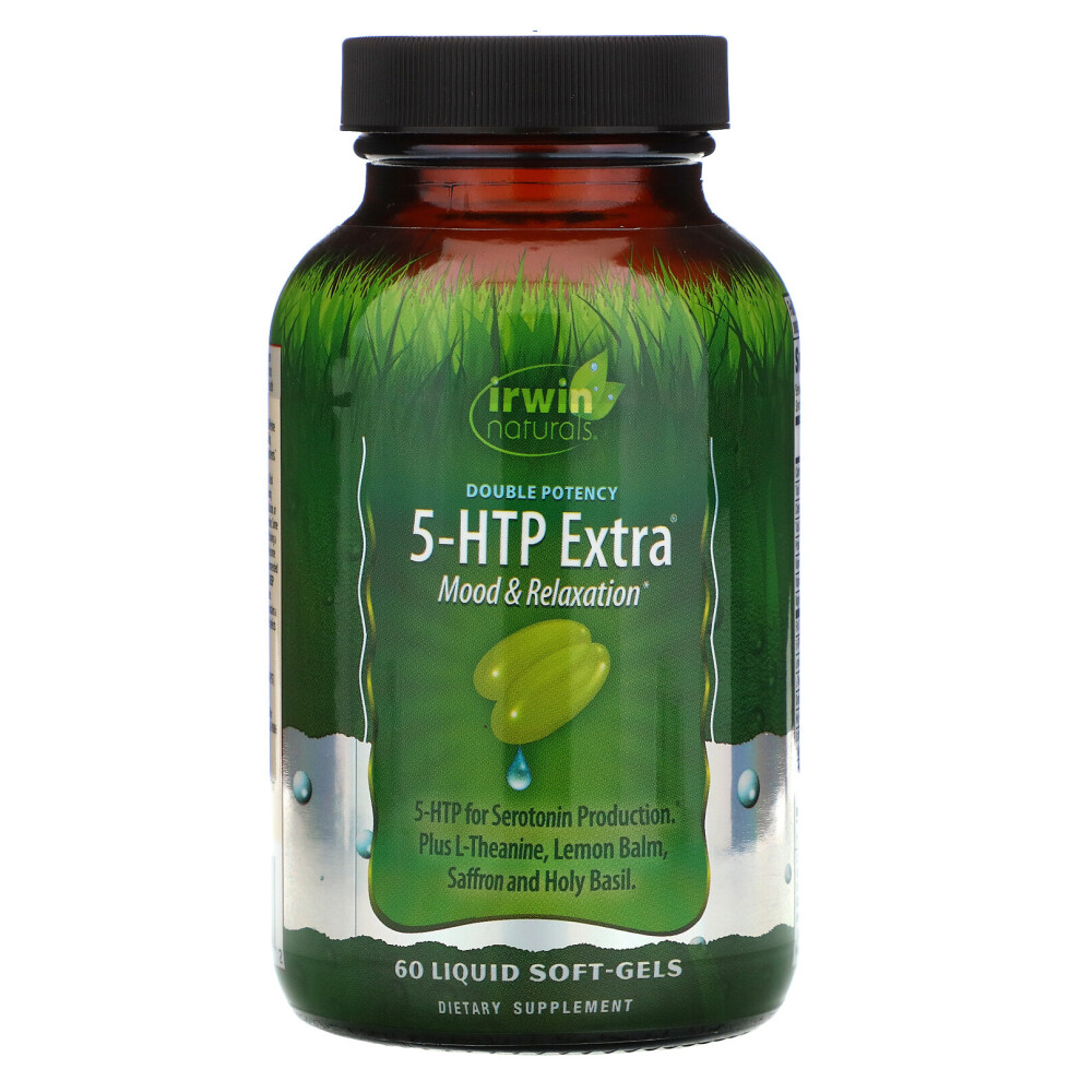 Photos - Vitamins & Minerals IRWIN Naturals, Double Potency, 5-HTP Extra, 60 Liquid Soft-Gels 