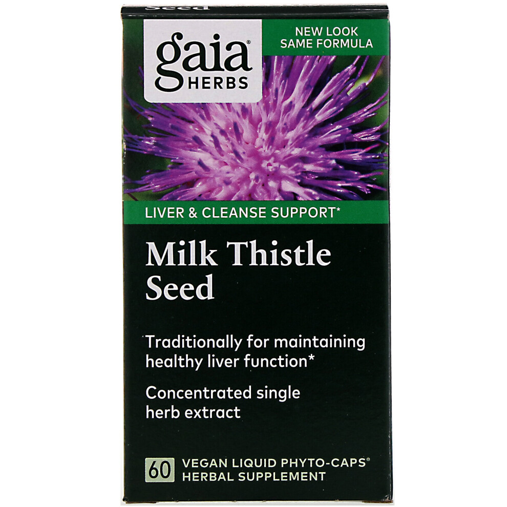 Gaia Herbs , Milk Thistle Seed, 60 Vegan Liquid Phyto-Caps