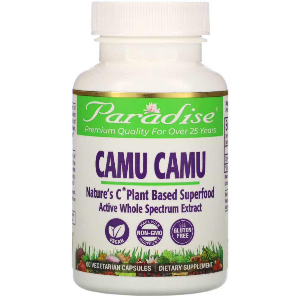 Paradise Herbs , Camu Camu, 60 Vegetarian Capsules