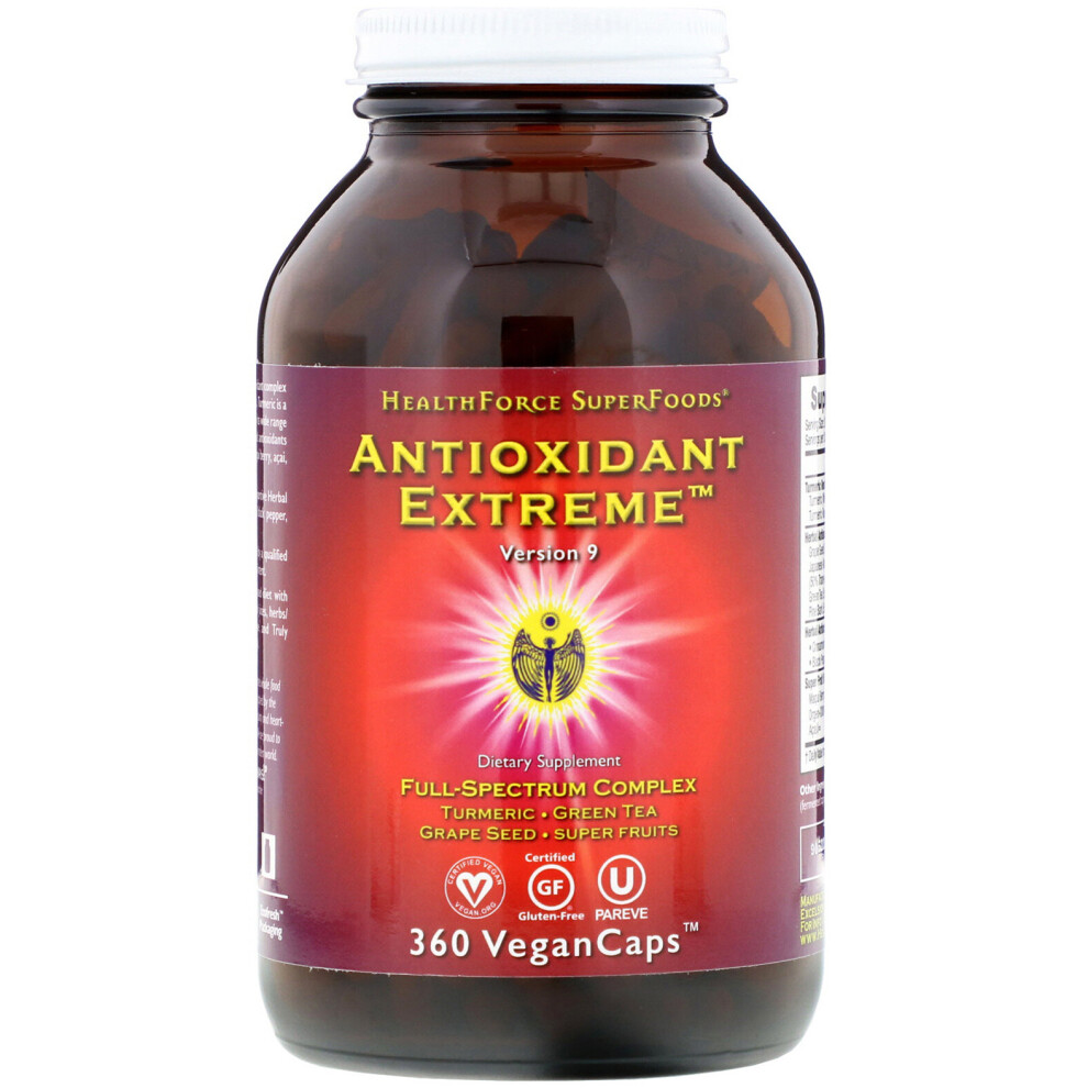 Healthforce Superfoods , Antioxidant Extreme, Version 9, 360 Vegancaps