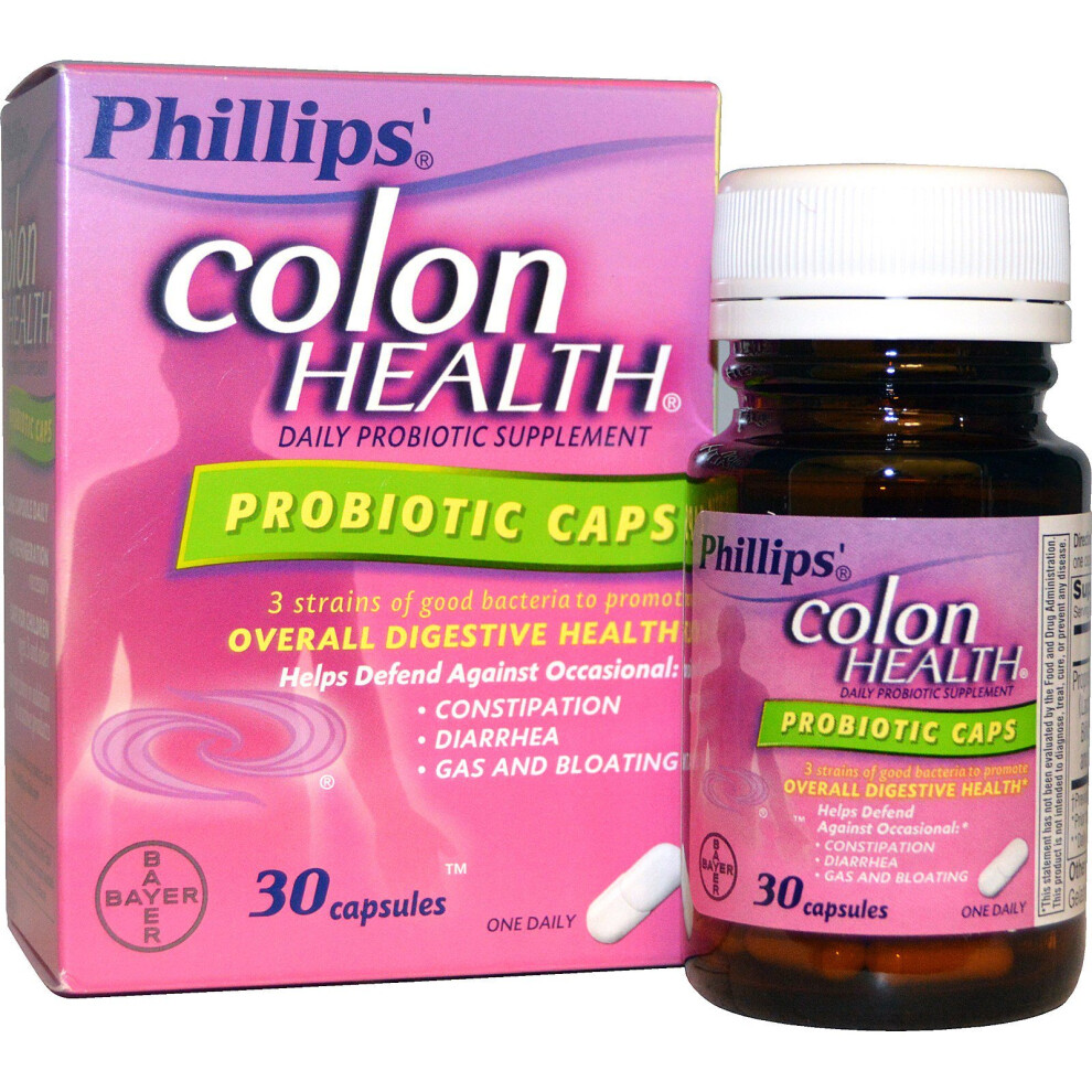 Phillip's , Colon Health Daily Probiotic Supplement, 30 Capsules
