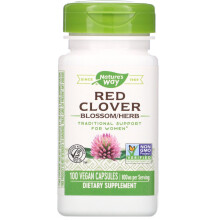 Nature's Way, Rotklee Blüte/Kraut, 800 mg, 100 Vegane Kapseln (400 mg pro Kapsel)