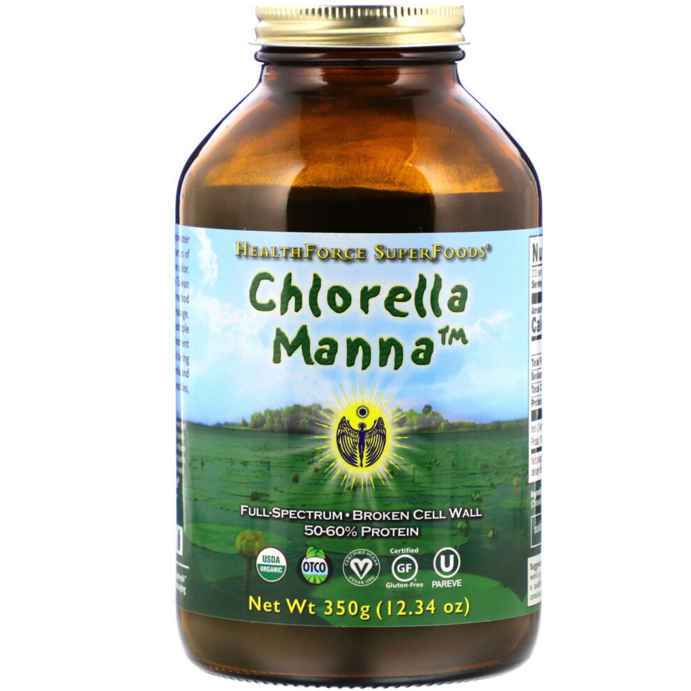 Healthforce Superfoods , Chlorella Manna, 12.34 Oz (350 G)