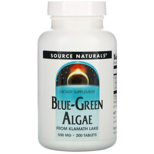 Source Naturals, Blau-Grün-Algen, 500 mg, 200 Tabletten