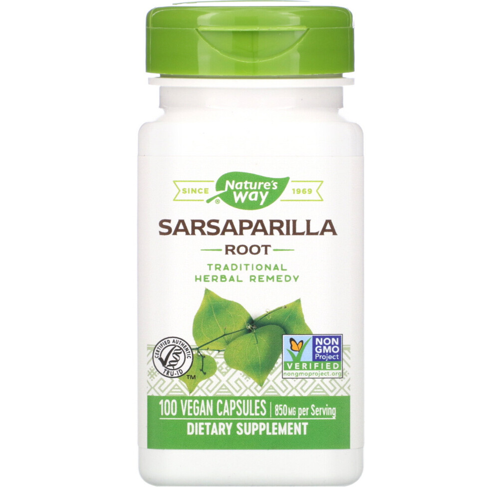Nature's Way , Sarsaparilla Root, 850 Mg, 100 Vegan Capsules