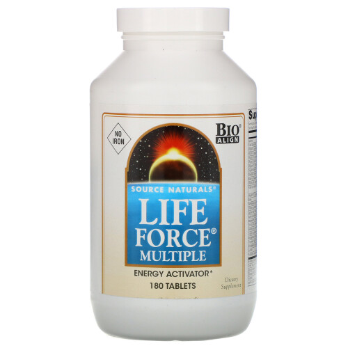 Source Naturals, Life Force Multiple, Ohne Eisen, 180 Tabletten