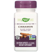 Nature's Way, Zimt, Premium-Extrakt, 60 Vegane Kapseln