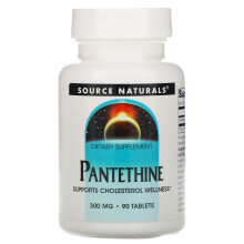 Source Naturals, Pantethin, 300 mg, 90 Tabletten