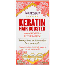 Reserveage Beauty, Keratin Haar-Booster mit Biotin & Resveratrol, 120 Kapseln