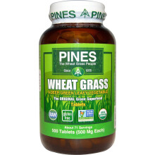 Pines International, Herbe de Blé, 500 mg, 500 Comprimés
