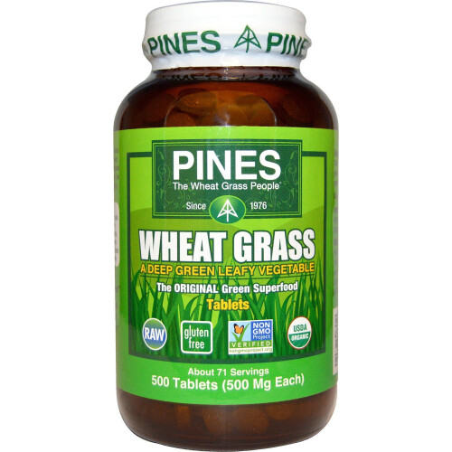 Pines International, Herbe de Blé, 500 mg, 500 Comprimés