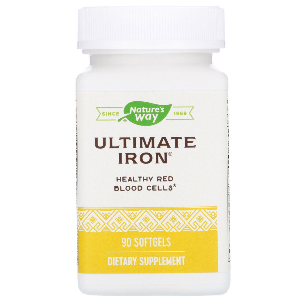 Nature's Way Yellow Ultimate Iron, 90 Softgels